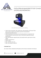 Patlatma Mukavemeti Test Cihazı (Hidrolik/Pnömatik)
